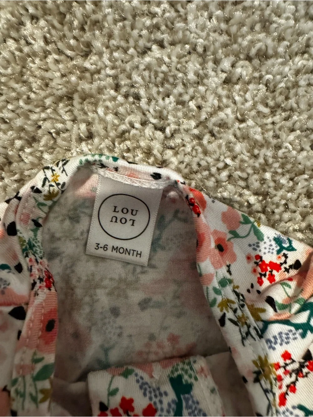 Lou Lou & Company Floral One-Piece Romper in Pink, Coral, Green